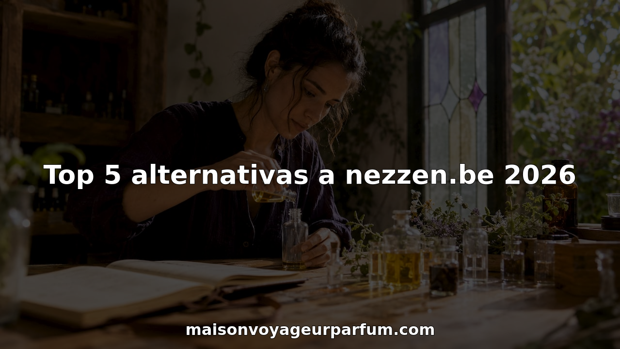 Artesano midiendo aceites en su taller de perfumería Image