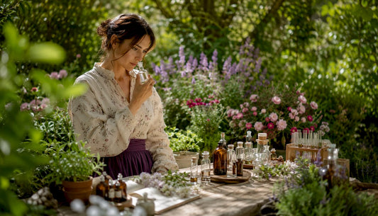 Un artisan parfumeur en pleine découverte d'une fragrance naturelle