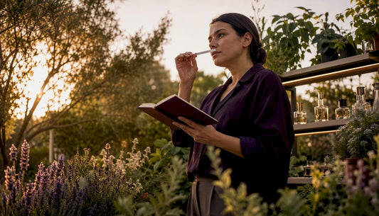 Una mujer descubre su esencia personal a través de los aromas, explorando el mundo de la perfumería para encontrar aquel perfume que refleje su personalidad.