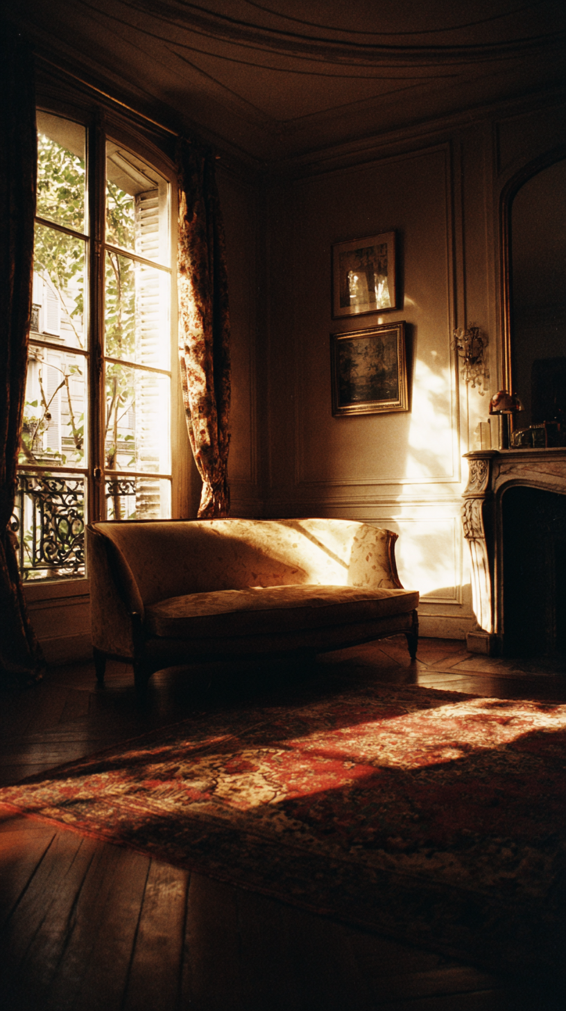 Niche unisex fragrance guide 2026 — Wim Wenders cinematic vintage interior · Maison Voyageur Mediterranean editorial