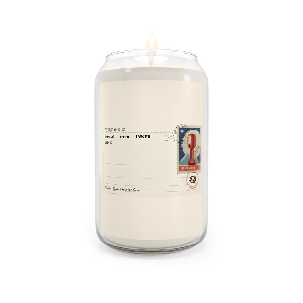 Personalized Soy Candle 14oz Inner Fire | Keep The Flame Mediterranean Lantern | Luxury Gift Maison Voyageur
