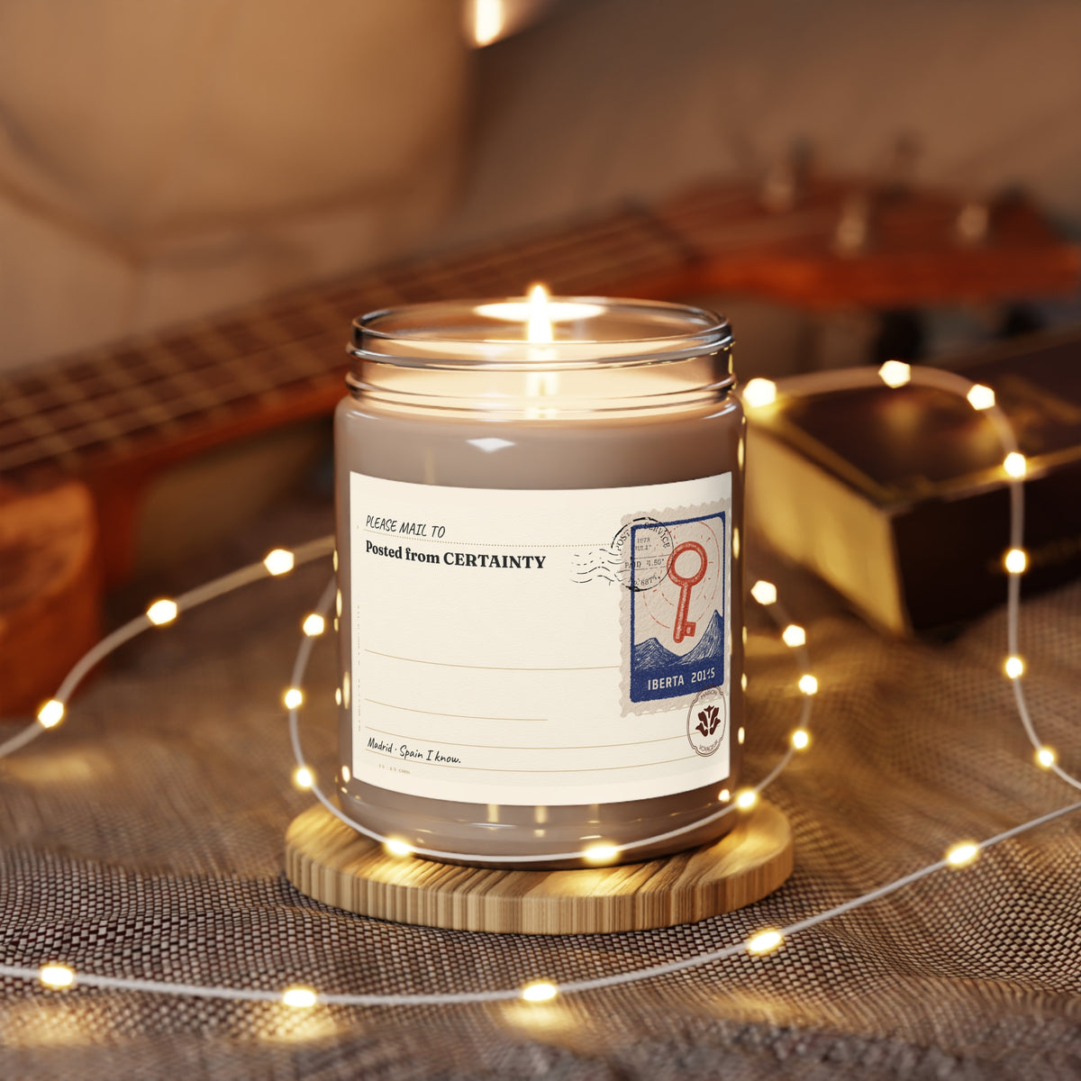 Personalized Soy Candle 9oz Certainty | Trust Yourself Mediterranean | Luxury Gift Maison Voyageur