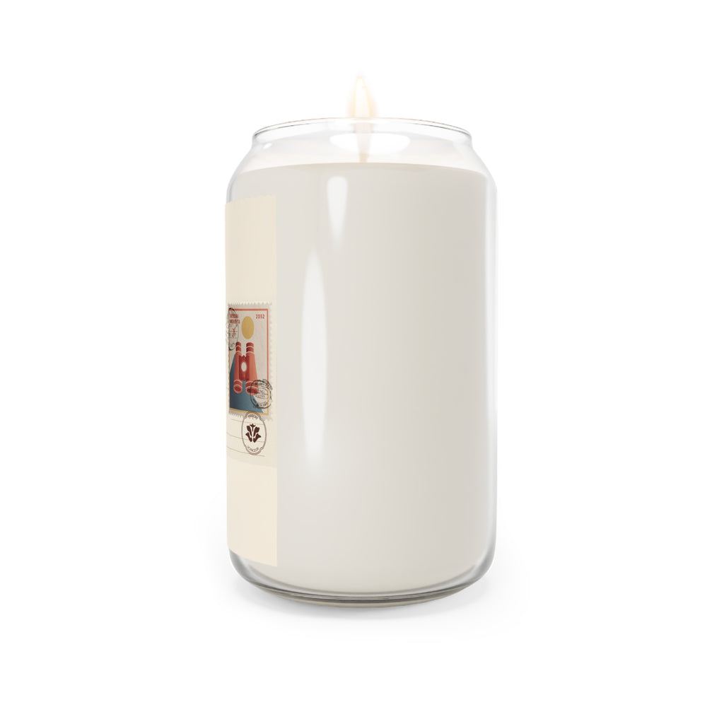 Personalized Soy Candle 14oz Expansion | See Further Mediterranean Binoculars | Luxury Gift Maison Voyageur