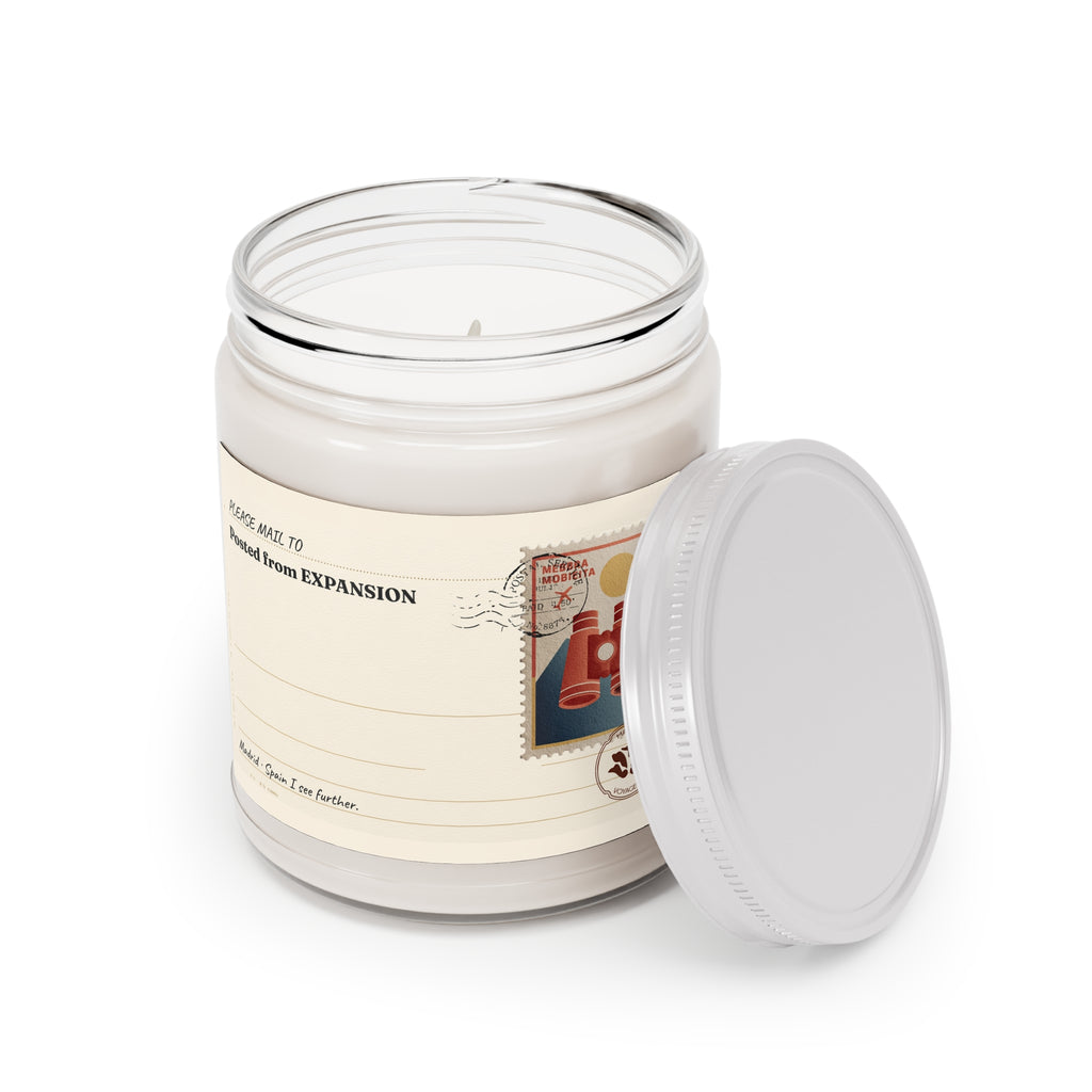Personalized Soy Candle 9oz Expansion | See Further Mediterranean Binoculars | Luxury Gift Maison Voyageur
