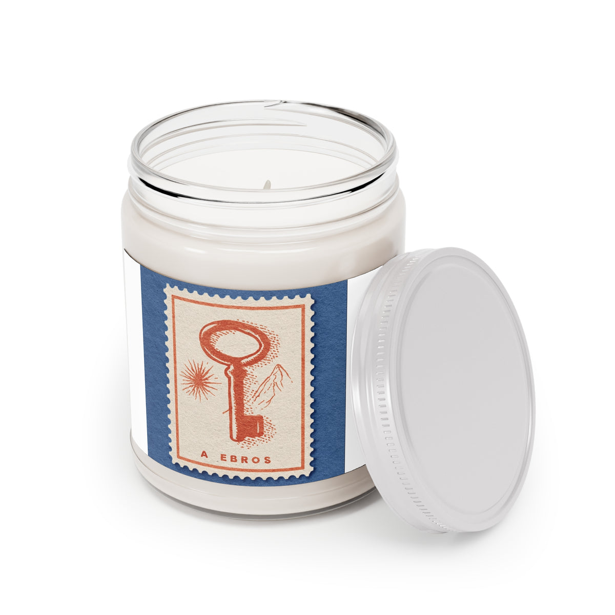 Scented Soy Candles with White Lid, 9oz