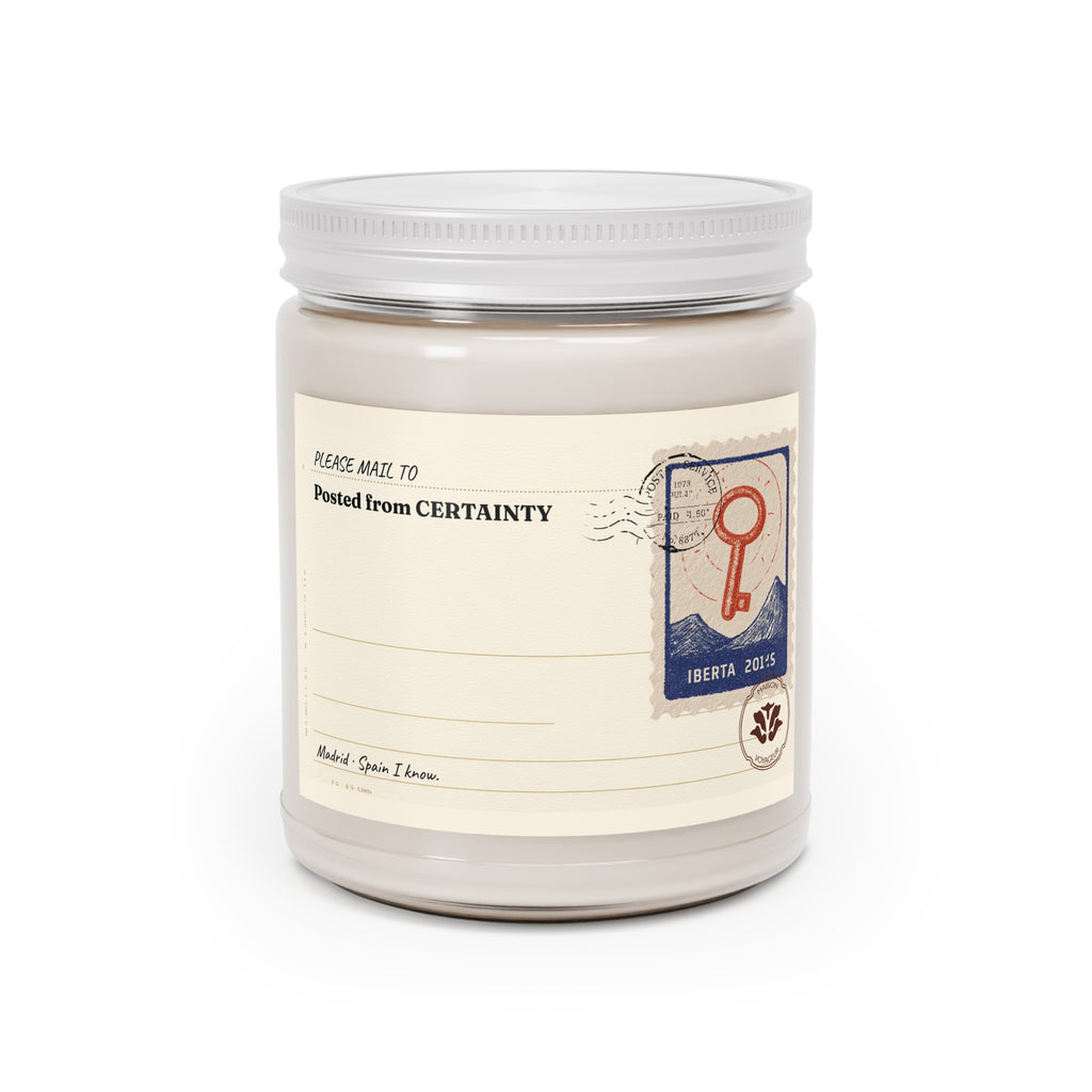 Personalized Soy Candle 9oz Certainty | Trust Yourself Mediterranean | Luxury Gift Maison Voyageur