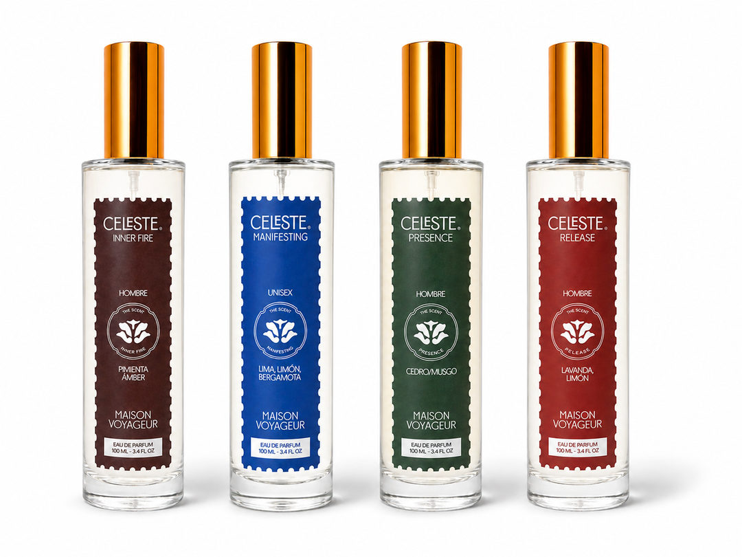 Life Menu Collection For Him composition · four 100ml Eau de Parfum bottles · Mediterranean perfumerie Madrid