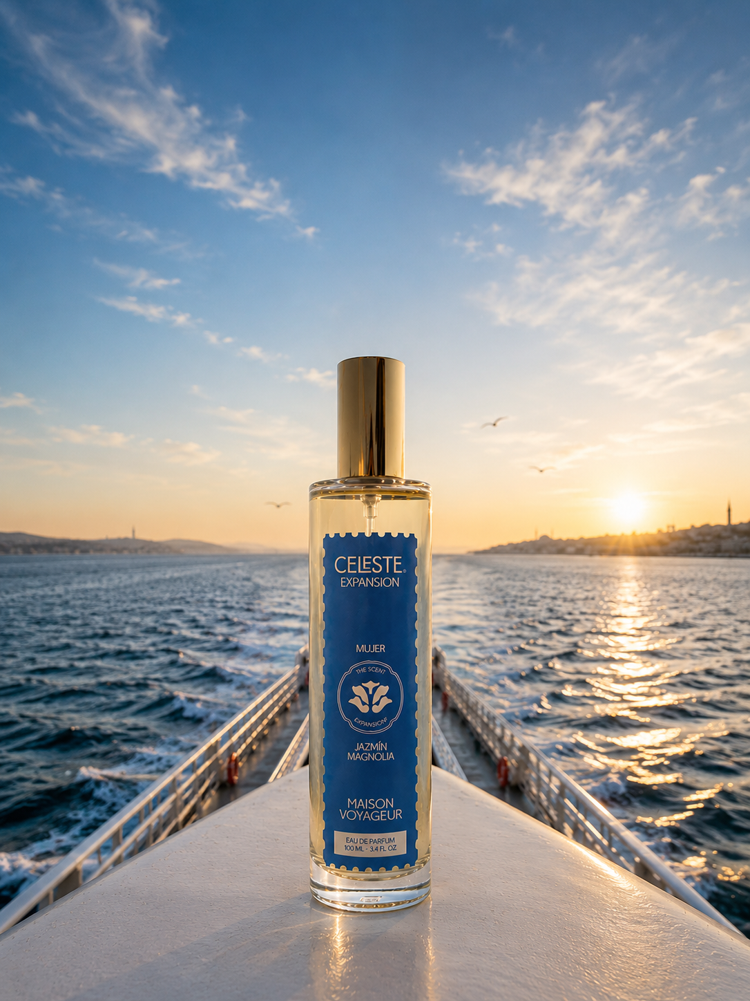 Maison Voyageur Expansión · Eau de Parfum 100ml · Jazmín Magnolia Almizcle Blanco