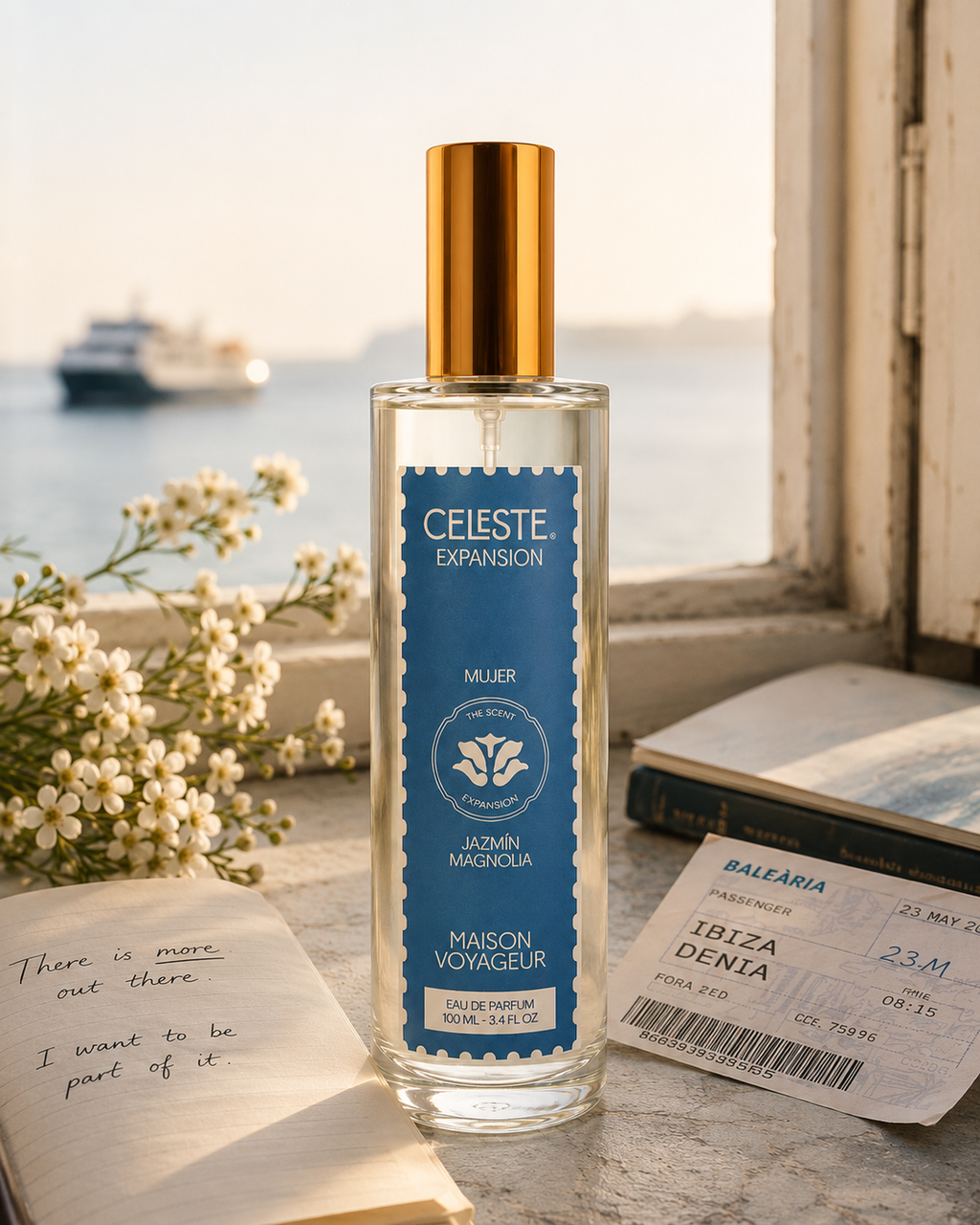 Expansion 100ml Eau de Parfum alternate angle · jasmine magnolia ylang · Maison Voyageur Madrid