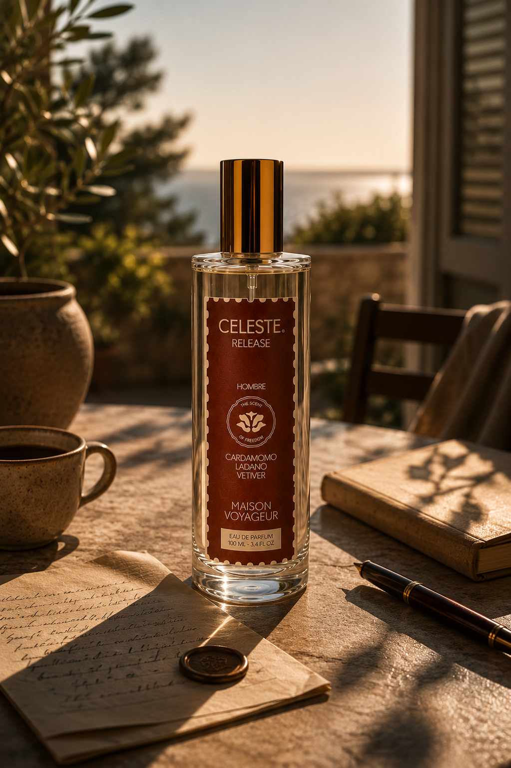 Release 100ml Eau de Parfum bottle · lavender vetiver cedar · gift from her to him · Maison Voyageur Madrid
