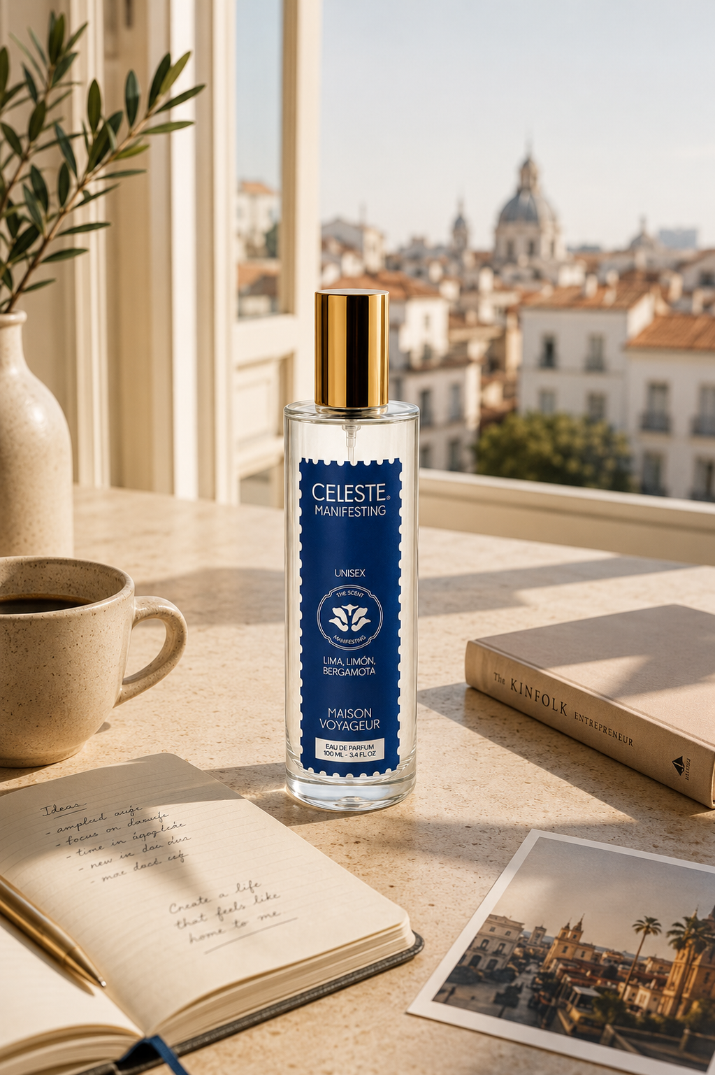 Manifesting 100ml Eau de Parfum bottle alternate · bergamot lime citrus · Maison Voyageur Madrid