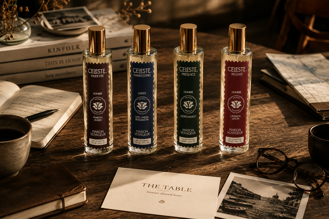 The Life Menu Collection For Him · 4 Eau de Parfum 100ml · Manifesting Release Presence Inner Fire · gift from her to him · Maison Voyageur Madrid