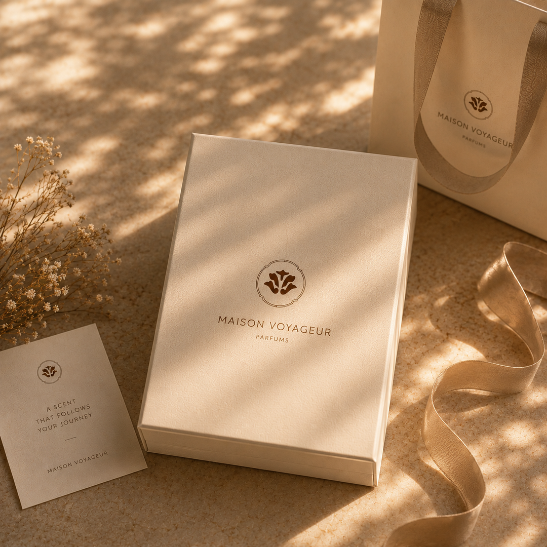 Certainty Discovery Pack packaging · Maison Voyageur Mediterranean perfumerie Madrid