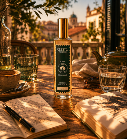 Presence 100ml hero shot · cedar vetiver iris · French parfumerie Madrid