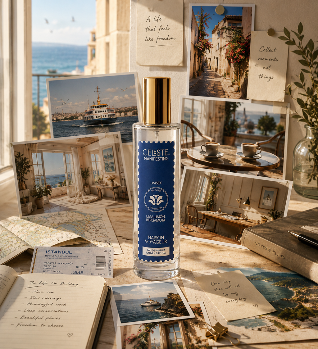 Manifesting Perfume 100ml · Unisex · Natural Fragrance · Italian Citrus Cardamom · The Doorway · Small Batch · Madrid · Maison Voyageur