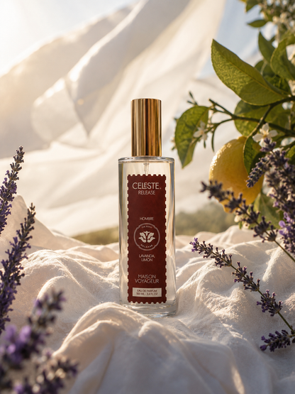 Release 100ml hero shot · Provence lavender Sicilian lemon vetiver · Maison Voyageur Madrid