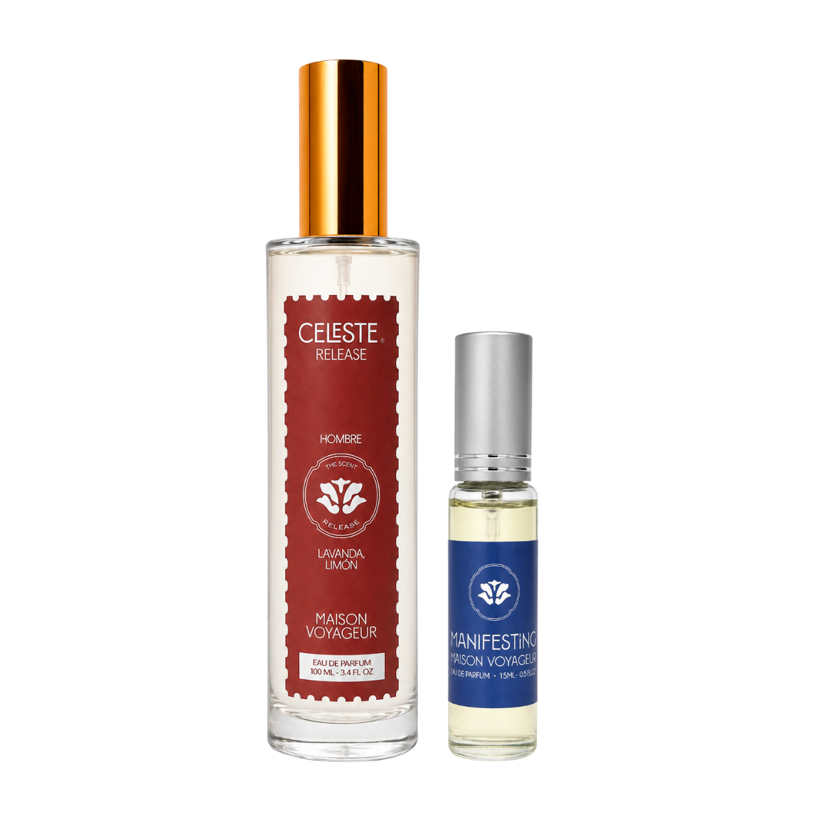 Discover Pack · Release 100ml + Manifesting 15ml · lavender vetiver + lime bergamot · Maison Voyageur Madrid
