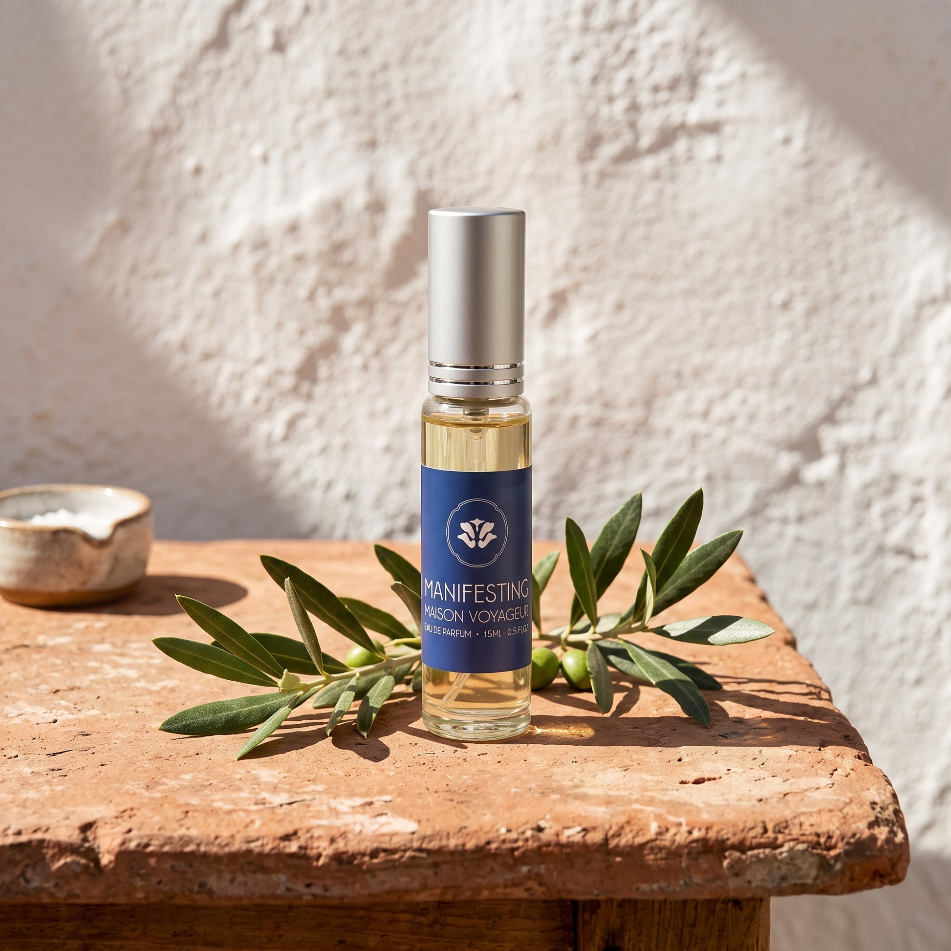 Manifesting 15ml Eau de Parfum travel size bottle · bergamot lime citrus cardamom · unisex · Maison Voyageur Madrid