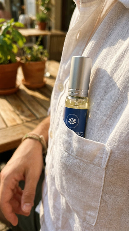 Manifesting 15ml Eau de Parfum travel size window light · bergamot lime citrus cardamom · Maison Voyageur Madrid
