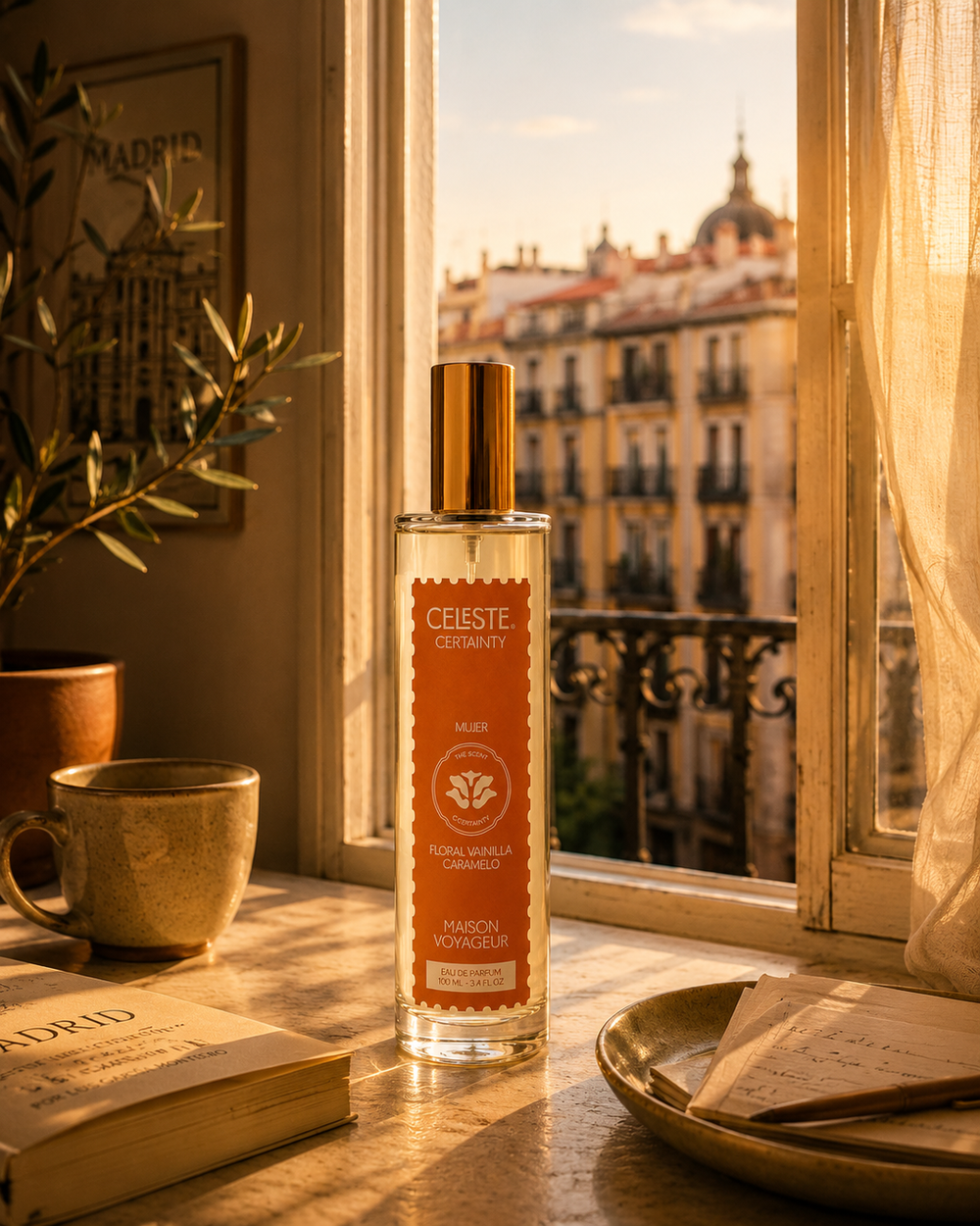 Certainty 100ml Eau de Parfum · Vainilla Caramelo Cedro · Perfumería Mediterránea · Maison Voyageur Madrid