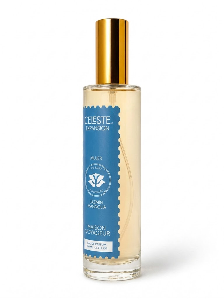 Maison Voyageur Expansión · Eau de Parfum 100ml · Jazmín Magnolia Almizcle Blanco