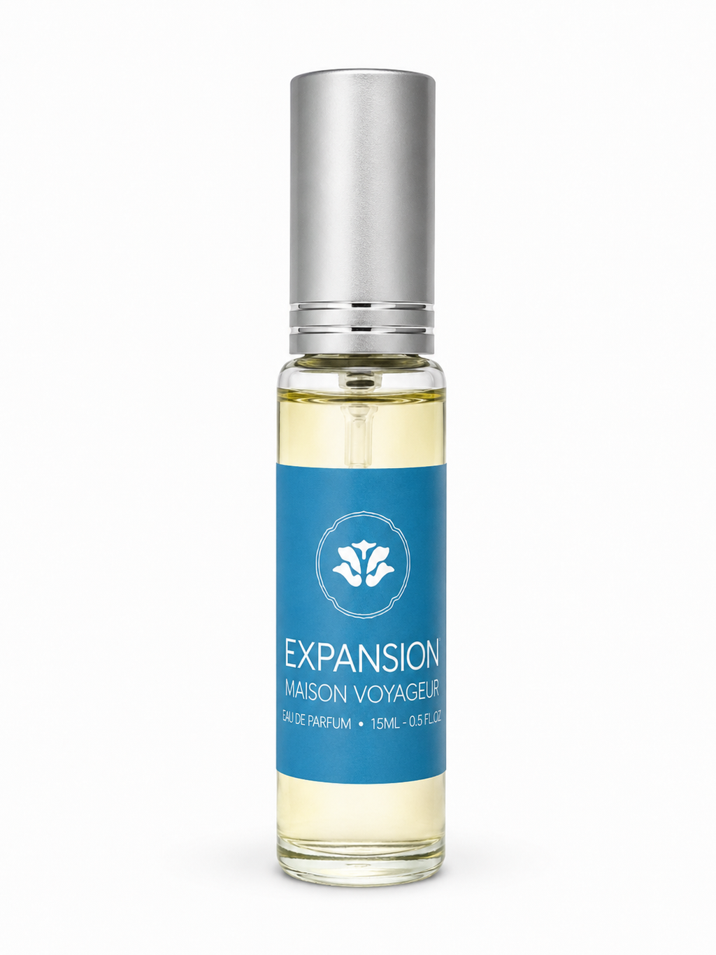 Maison Voyageur Expansion 15ml eau de parfum bottle jasmine magnolia white musk artisanal women travel size · hand-blended Madrid Mediterranean parfumerie