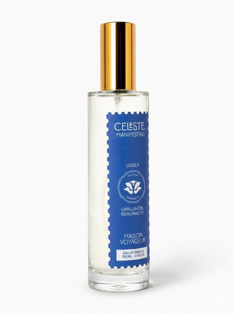 Manifesting Perfume 100ml · Unisex · Natural Fragrance · Italian Citrus Cardamom · The Doorway · Small Batch · Madrid · Maison Voyageur