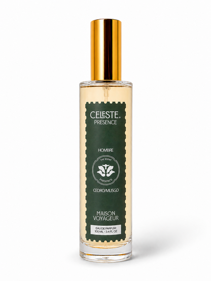 Presence 100ml Eau de Parfum perfumery · cedar moss ambrette · Maison Voyageur Madrid